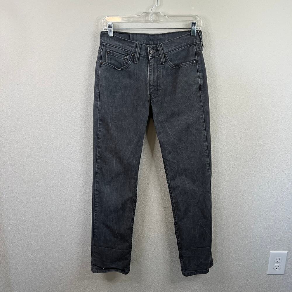 Levi's 514 Jeans Men's 29x32 Gray Wash Straight Leg Low Rise Stretch Denim
